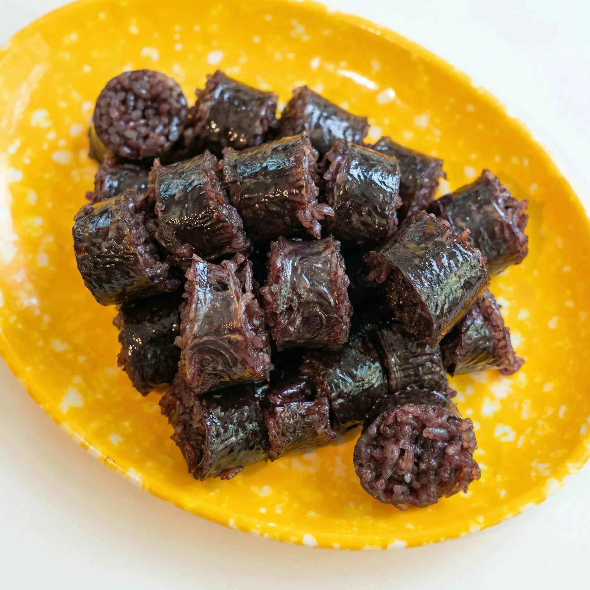 Soondae (Korean blood sausage) at Sso Yummy in Calgary Chinatown