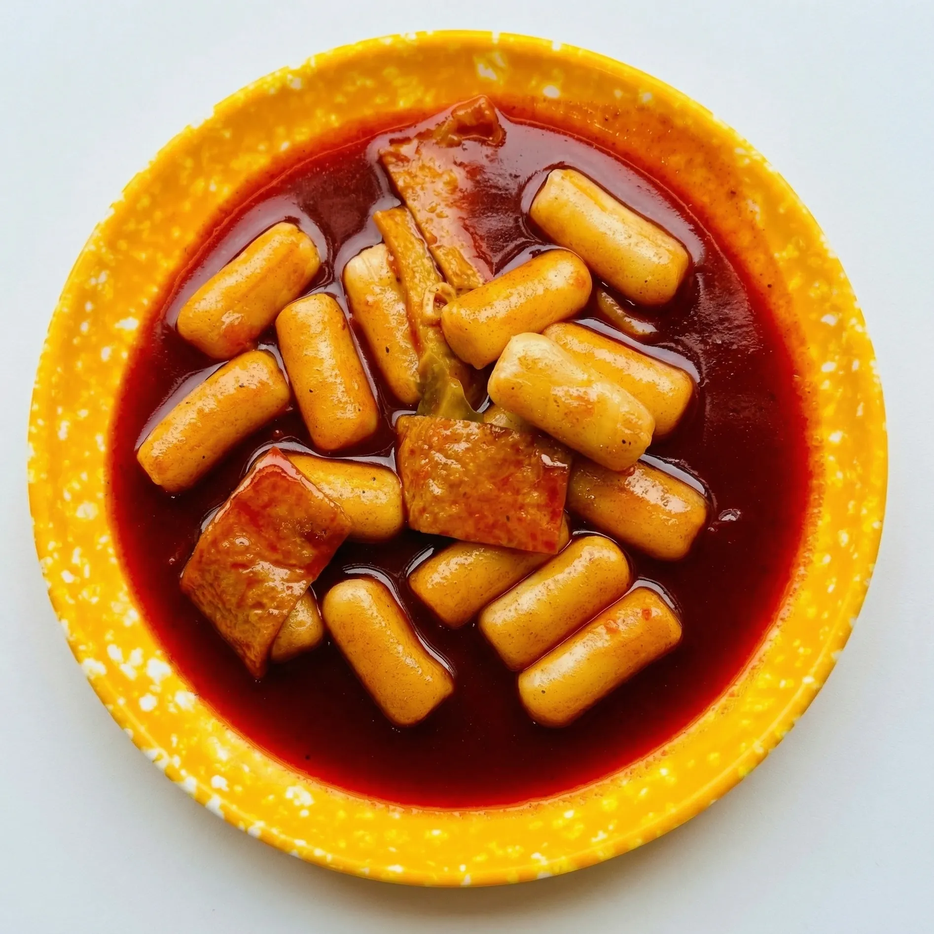 Delicious Tteokbokki (Spicy Rice Cakes) in Calgary Chinatown, AB